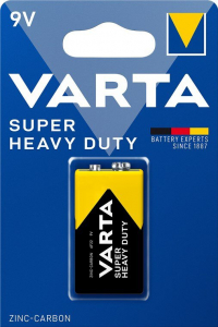 Acumulatori, Baterii si Incarcatoare Uzuale - Baterie Varta Super Heavy Duty 6LR61 9V Zinc-Carbon Blister 1 buc
