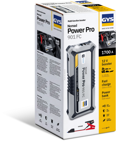 Booster auto GYS NOMAD POWER PRO 901 – 900A – Power Bank 92.5Wh [3]