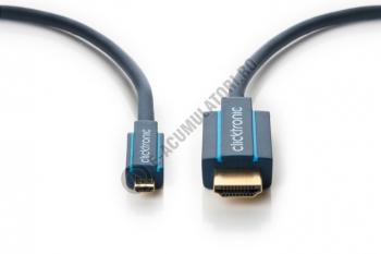 Cablu adaptor High Speed HDMI- micro HDMI Ethernet 1 m Clicktronic cod 703264