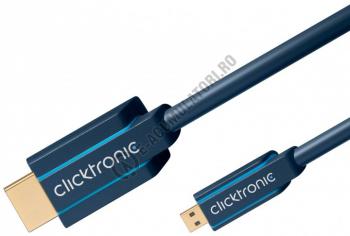 Cablu adaptor High Speed HDMI- micro HDMI Ethernet 1 m Clicktronic cod 703261
