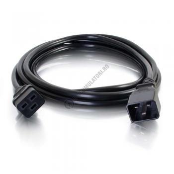 Cablu prelungitor C2G 16 AWG 250 Volt 16 Amp (IEC 60320 C20 to IEC 60320 C19) 3m 806241