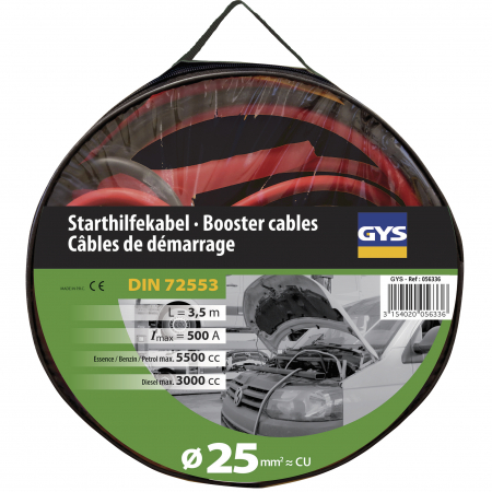 Diverse - Cabluri Alimentare Gys Pro 500A (3.5L/5.5L) - clesti izolati - Ø25mm² - 2 x 3.5m