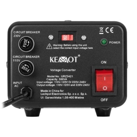 Convertor de tensiune Kemot URZ3421, 400W, 500VA, 230V ↔ 115V [1]