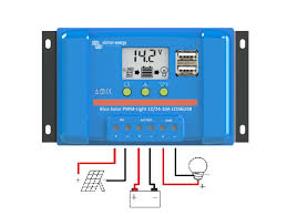 Controlere solare - Incarcator solar Victron Energy BlueSolar PWM-LCD&USB 48V-10A
