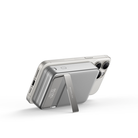 Powerbanks & acumulatori externi - EcoFlow RAPID 10000 – Power Bank 65W, Wireless 15W, Smart Display argintiu