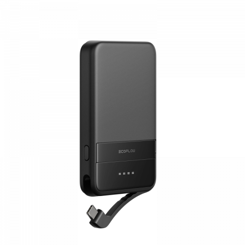 Powerbanks & acumulatori externi - EcoFlow RAPID 5000 – Power Bank Magnetic 30W, Wireless 15W, negru