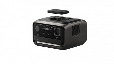 Statii energie portabile - EcoFlow RIVER 3 Plus Wireless – statie portabila LFP 286 Wh + power bank magnetic RAPID 5 000 mAh