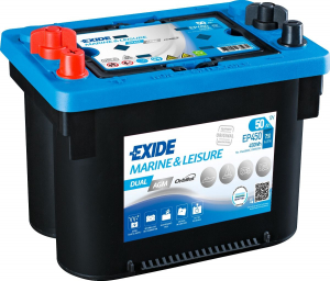 Deep Cycle - Tractiune/Semi-Tractiune - Acumulator Auto Exide DUAL AGM Marine si Caravane 50 Ah EP450