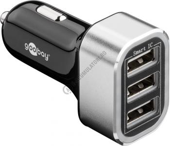 Incarcator auto Goobay Triple USB 5.5 A cod 442110