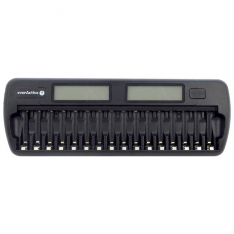 Acumulatori, Baterii si Incarcatoare Uzuale - Incarcator EverActive NC1600 pentru AA/AAA 16 canale