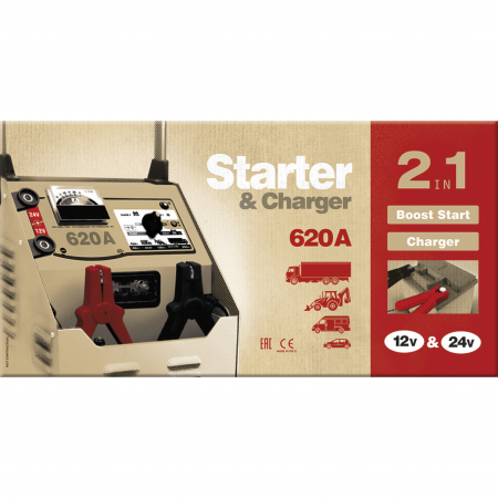 Acumulatori VRLA AGM/GEL / Tractiune / LiFePo4 - Incarcator Gys  Starter Neostart 620 - 12/24V