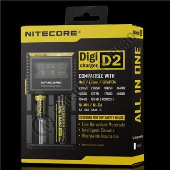 Incarcatoare acumulatori - Incarcator Universal Inteligent NITECORE Digicharger D2 cu adaptor auto
