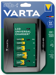 Incarcator Varta LCD Universal+ 57688 AAA, AA, C, D, 9V0