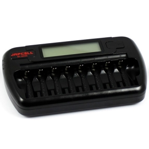 Incarcatoare acumulatori - Incarcator inteligent pentru AA/AAA NiMH, 8 canale, Japcell, BC-800 R6 R3