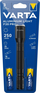 Diverse - Lanterna LED Varta Aluminium Light F20 Pro 16607 250lm 2x AA incluse
