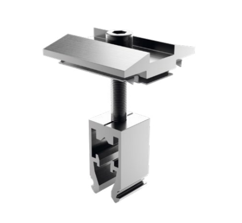 Panouri fotovoltaice si accesorii - Mountig Systems Clema de Mijloc Fixare Panouri 30-40mm cu Pin Impamantare