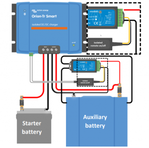 Acumulatori VRLA AGM/GEL / Tractiune / LiFePo4 - Cablu pentru incarcator Victron Energy Orion-Tr  DC-DC izolat