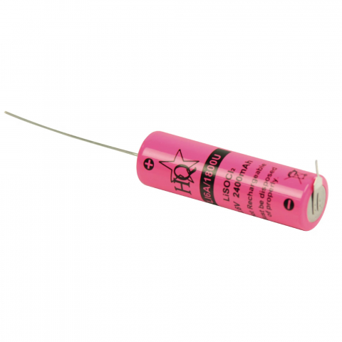 Lichidare de stoc - OUTLET: Baterie Litiu HQ 3.6V, 2400 mAh cu axial + si pin - (LI6A/1800)
