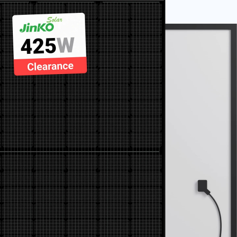 Panou solar monocristalin half-cut Jinko 425W Black Frame JKM425N-54HL4-B FB [1]