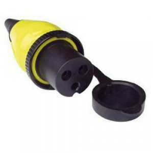 Panouri fotovoltaice si accesorii - Mufa Victron Energy 16A/250Vac (2p/3w) pentru alimentare din otel inoxidabil 16A