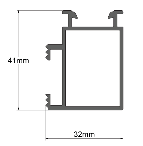 Oferte parteneri - Profil de Montaj Mounting Systems 800-1448 – Sina de Baza 5/41, 3600 mm, Natural
