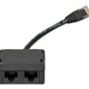 Victron Energy RJ45-splitter 1xRJ45 male/15cm cable/2xRJ45 female1