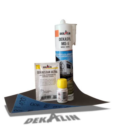 Accesorii - Set adeziv+degresant panouri fotovoltaice flexibile alb