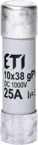 Sigurante - Siguranta fuzibila ETI CH10x38 gPV 25A 1000V