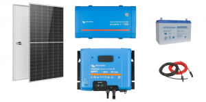 Sisteme fotovoltaice de putere mica (rulota/caravan/case de vacanta) - Sistem fotovoltaic Off-Grid 1kWp cu invertor Victron Energy de 1200VA - utilizare 12Vcc si 230Vca