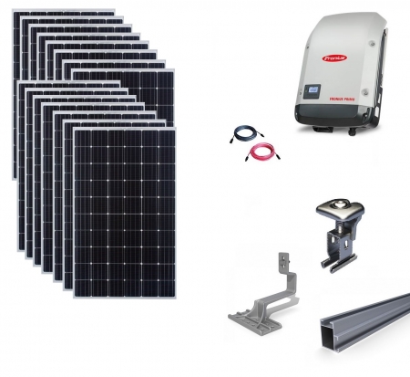 Sisteme fotovoltaice complete - Sistem fotovoltaic on-grid Fronius 5kwp prindere tigla