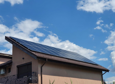 Sisteme fotovoltaice complete - Sistem fotovoltaic trifazat on-grid Poweracu 10kWp cu invertor Huawei + sistem prindere tabla