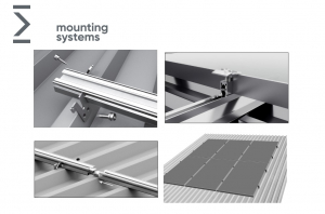 Sisteme prindere panouri fotovoltaice - Sistem prindere 4 x panouri (latime 99-115cm) pentru panou sandwich Mounting Systems