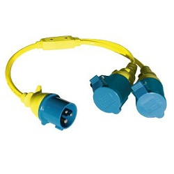 Panouri fotovoltaice si accesorii - Cablu splitter Victron Energy cuplare 16A/250V-priza CEE /2xCEE