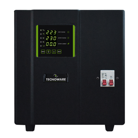 Stabilizator de tensiune Tecnoware Monofazat cu servomotor si microprocesor 10KVA 8KW FSTESM10KM [1]