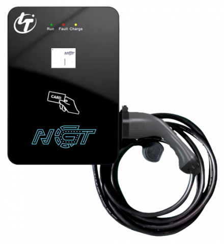 Statii de incarcare - Statie NGT trifazata AC 22KW/ 1conector ecran 4.3 inch cu touchscreen, montaj pe perete