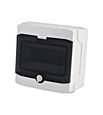 Panouri fotovoltaice si accesorii - Tablou electric aplicat IP65, 8UH pe 1 rand cu usa transparenta Schrack