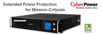 UPS Rackabil Cyber Power PR1500ELCDRTXL2U Line-Interactive 1500VA 1250W AVR, LCD Display, 10 IEC OUTLETS, USB & Serial port0