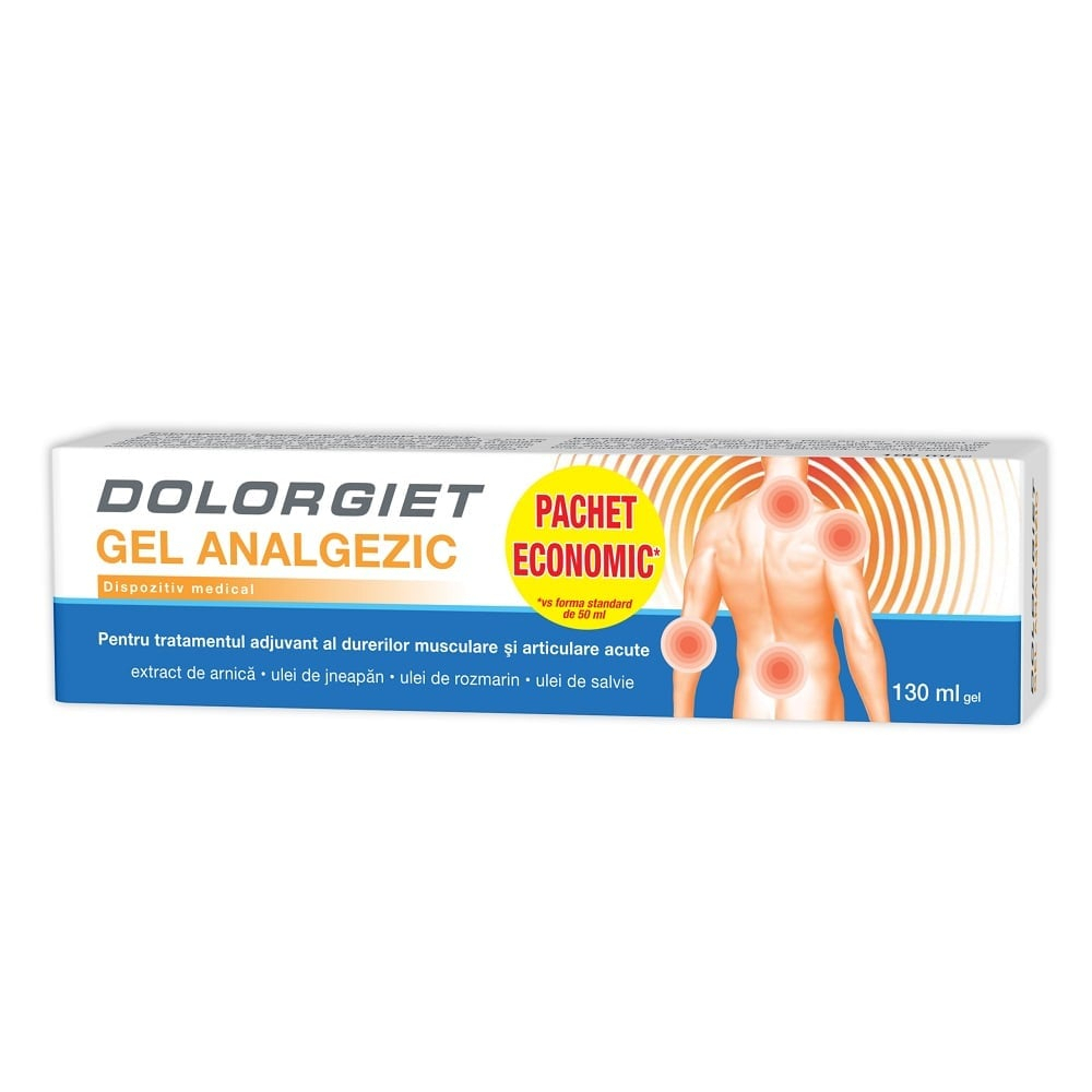 Reumatologie Si Traumatisme - Gel Analgezic Dolorgiet 130 ml, NATUR PRODUKT