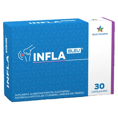 Suplimente Alimentare - Infla Bleu 30 capsule moi, Blue Pharma