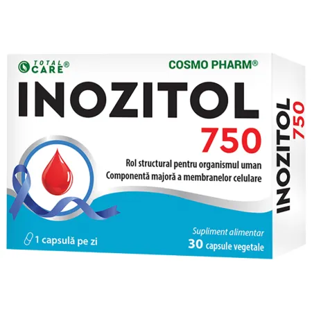 Suplimente Alimentare - Inozitol 750 mg 30 capsule Cosmopharm