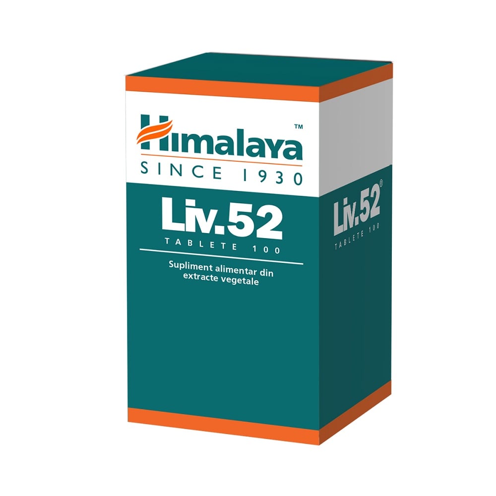 Protectie si Detoxifiere Hepatica - Liv 52 100 tablete The Himalaya Drug Company