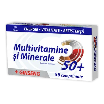 Prezervative - Multivitamine și Minerale 50+ 56 comprimate Zdrovit