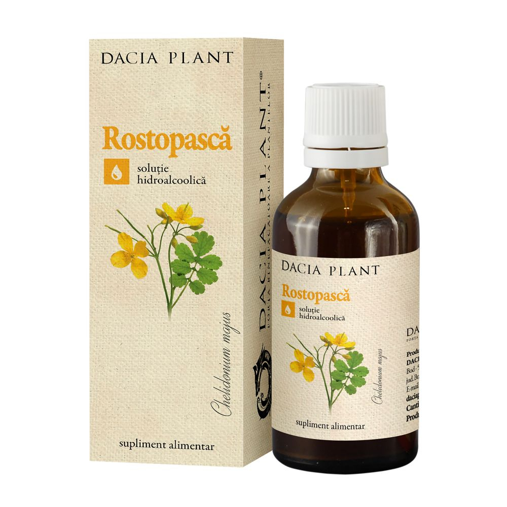 Protectie si Detoxifiere Hepatica - Tinctură de rostopască Dacia Plant 50 ml