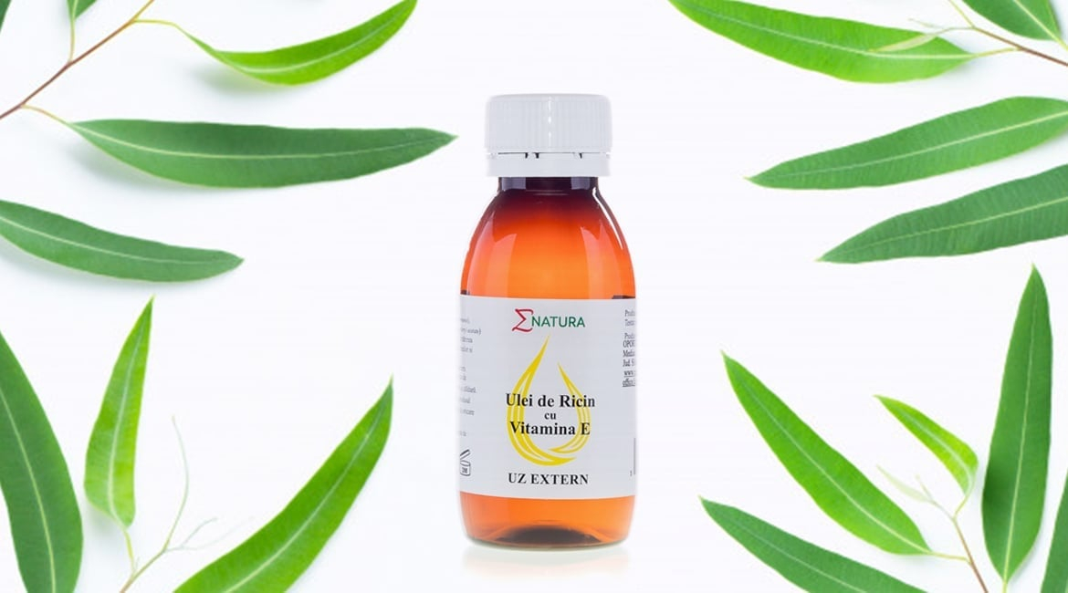 Ingrijire unghii - Ulei de ricin cu vitamina E pentru uz extern, 50 ml