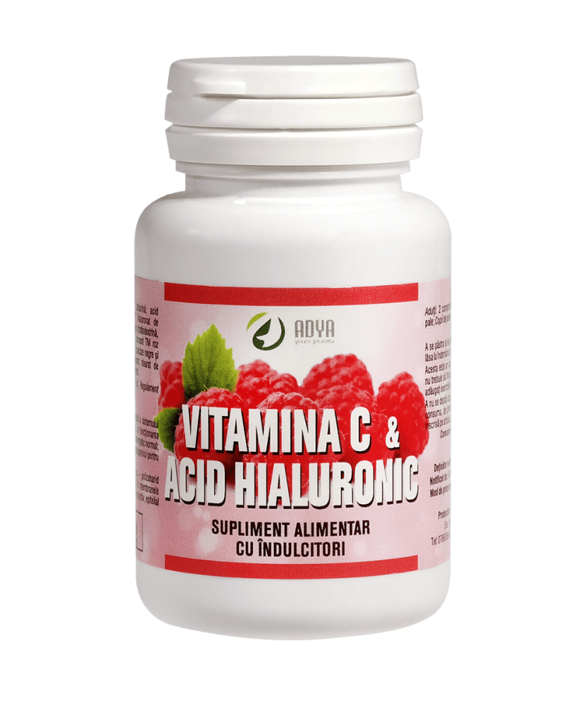 Beauty - Vitamina C și Acid Hialuronic ADYA GREEN 30 comprimate