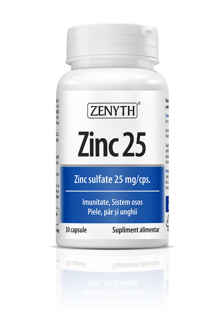 Ingrijire unghii - Zinc 25 90 capsule Zenyth Pharmaceuticals