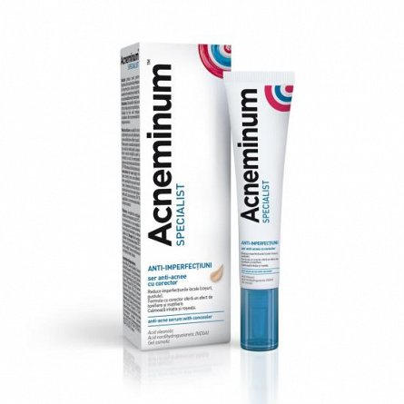 Acneminum specialist anti-imperfectiuni ser anti-acnee cu corector, 10 ml [1]