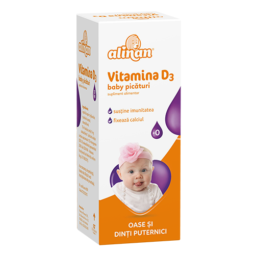 Alinan Vitamina D3 baby picaturi, 10 ml [1]