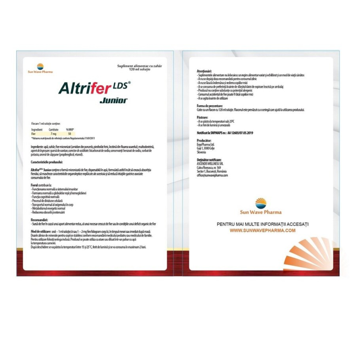 Altrifer LDS Junior Solutie X 120ML - Sun Wave [2]