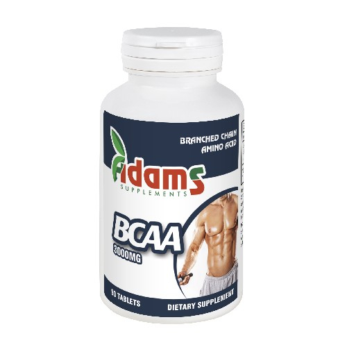 BCAA 3000mg 90tab Adams Supplements [1]
